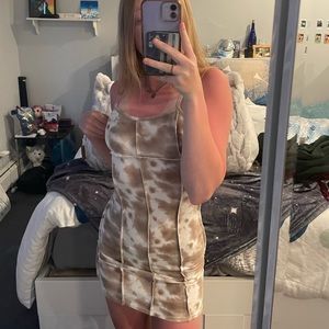 Tilly’s Brown Tie Dye Mini Dress